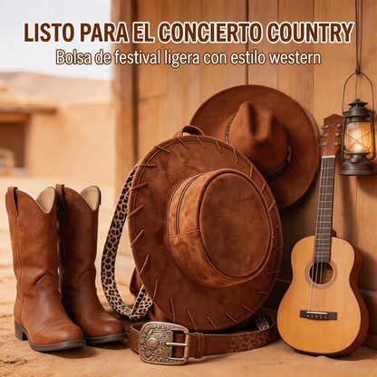 Mochila de Gamuza Estilo Cowgirl
